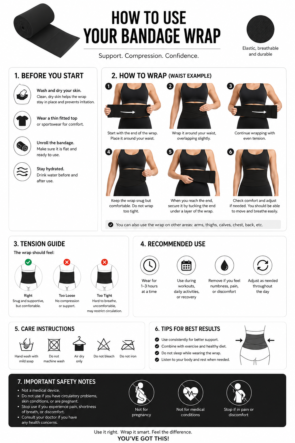 Waist Wrap Bandage Trimmer