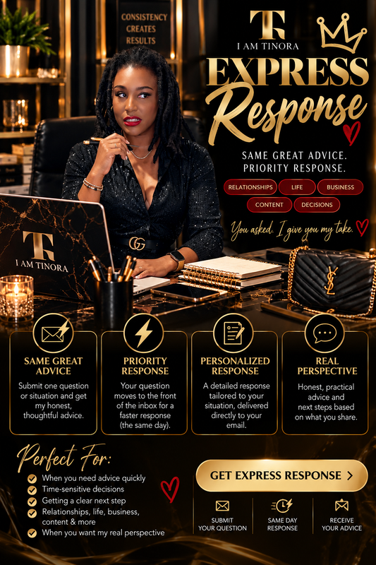 ASK TINORA — Email Advice Express