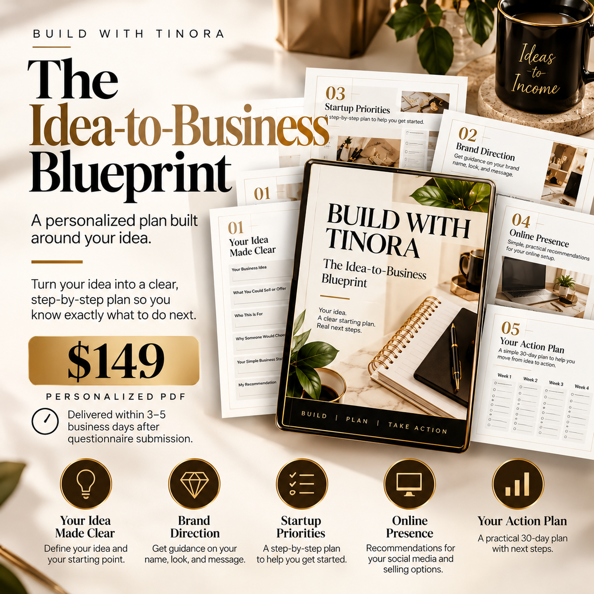 BUILD WITH TINORA | The Idea-to-Business Blueprint