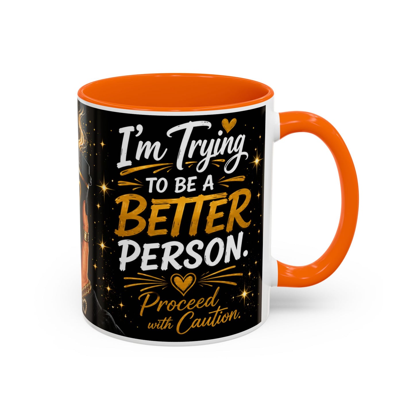 Don't Play With Me This Morning Coffee Mug – My Coffee Is Working Overtime – Funny Black & Gold Accent Mug (11oz/15oz)
